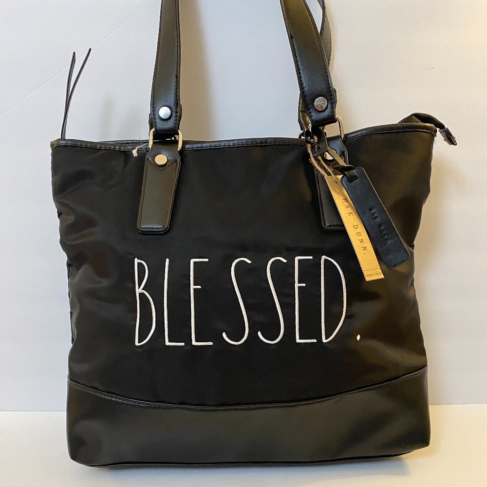 Nwt Nylon & Genuine Leather Tote